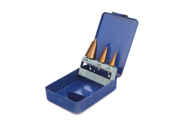 HBM 3 Delige Conische Plaatborenset met Tin Coating