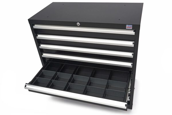 HBM 8 Laden Profi Gereedschapskast 90 x 45 x 90 cm zwart - Image 14
