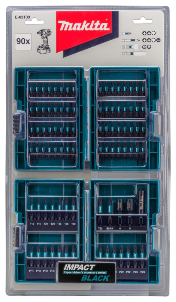 Makita Impact Black Slagschroefbitset 90-delig E-03109 - Bild 5