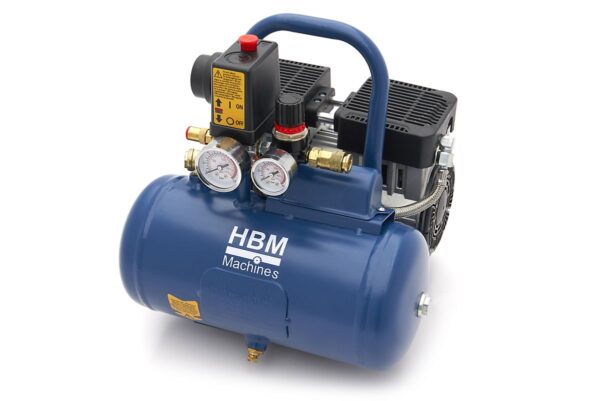 HBM 6 Liter Low Noise olie vrije Compressor
