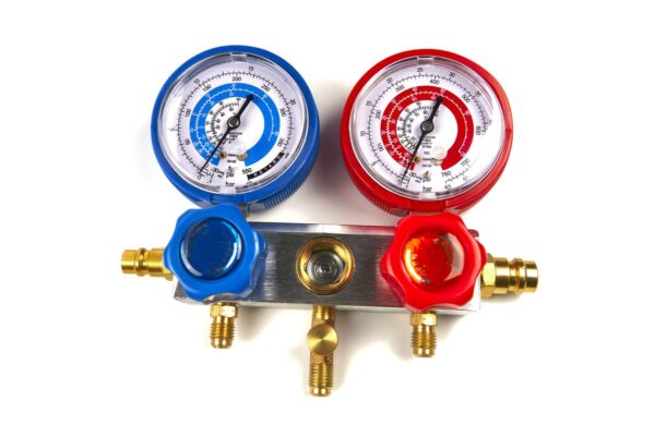 HBM Vacuümpomp 1 Traps met 2 Voudige Manometerset 60 Liter Per Minuut - Afbeelding 4