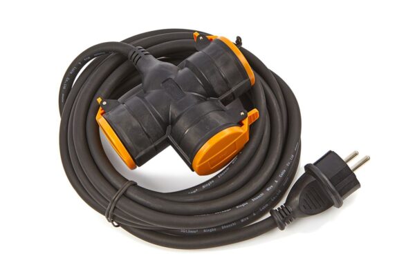 Relectric PRO verlengsnoer 5 mtr 3-voudig 3x1,5mm - Afbeelding 3
