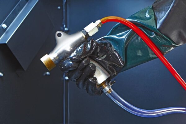 HBM straalcabine met afzuiging SBC 420/500 zwart - Image 7