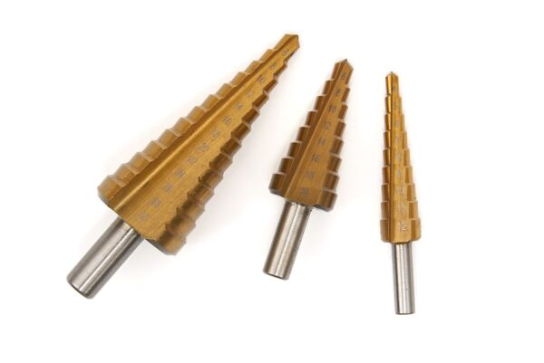 HBM 3 Delige HSS - Tin Gecoate Trapgatborenset / Stappenborenset - Afbeelding 2