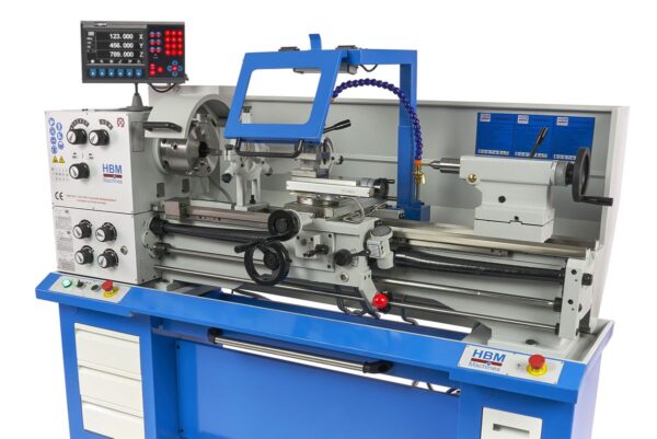 HBM 360 x 1000 Industriële Metaaldraaibank Compleet met Grote Doorlaat Met 3 Assig LCD Digitaal Uitleessysteem - 400 Volt - Afbeelding 4