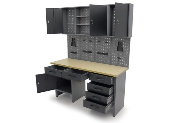 HBM Werkbank Met Deuren 160 x 60 x 200 cm - Image 6