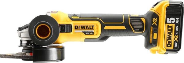 DeWalt accu haakse slijper 125 mm, 18 Volt 5,0 Ah DCG405P3-QW - Afbeelding 3
