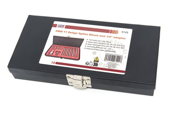 HBM 11 Delige Spline Bitset met 1/2 inch adapter - Bild 5