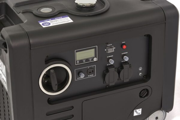 HBM 4000 Watt Inverter Generator, Aggregaat Met 223 cc Benzinemotor 2 x 230 V / 2 x 12 V - Afbeelding 6