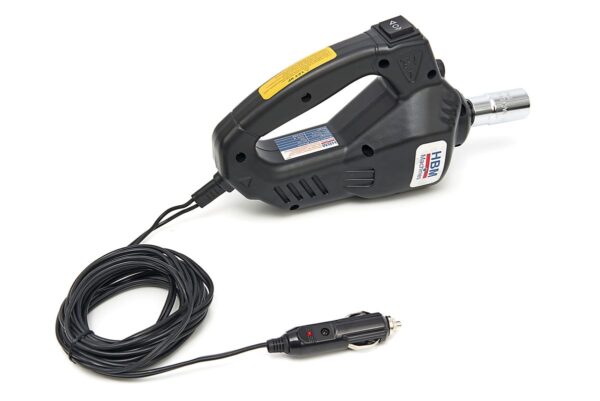 HBM Electrische 12 Volt 1,5 Ton Autokrik Met LED Verlichting Inclusief Slagmoersleutel 12 Volt in Hand - Image 17