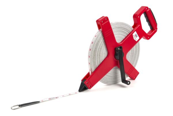 HBM 100 m x 13 mm Fiberglass Meetband, Meetlint, Landmeter - Afbeelding 4