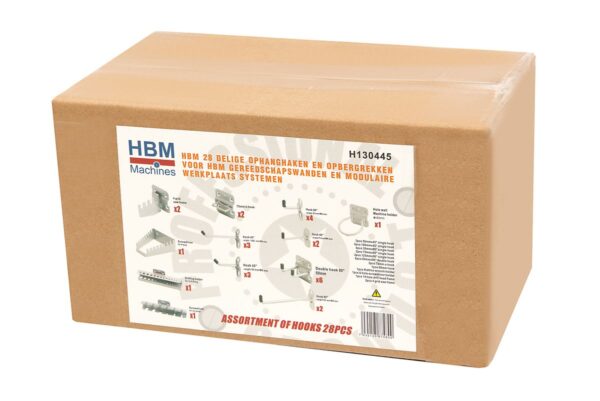HBM 28 Delige Ophanghaken en Opbergrekken voor HBM Gereedschapswanden en Modulaire Werkplaats Systemen - Afbeelding 3