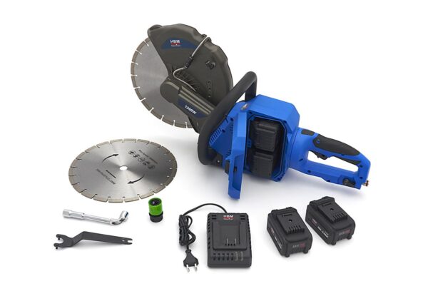 HBM professionele accu betonzaag, bandenzaag, motorslijper 40 Volt 5,0 Ah Power20.5