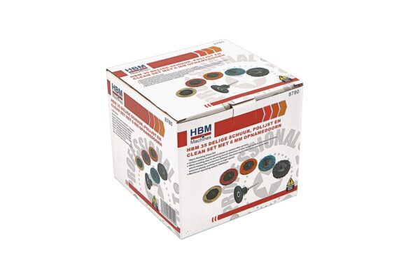 HBM 35 Delige Schuur, Polijst en Clean set met 6 mm opnamedoorn - Bild 3