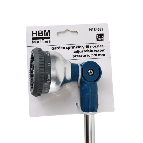 HBM tuinsproeier, met 10 straalsoorten en regelbare waterdruk, 770 mm - Afbeelding 4