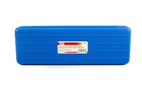 HBM 7 Delige 1/2 inch Krachtdoppenset Metrische Maten Met Kniegewrichten - Bild 3