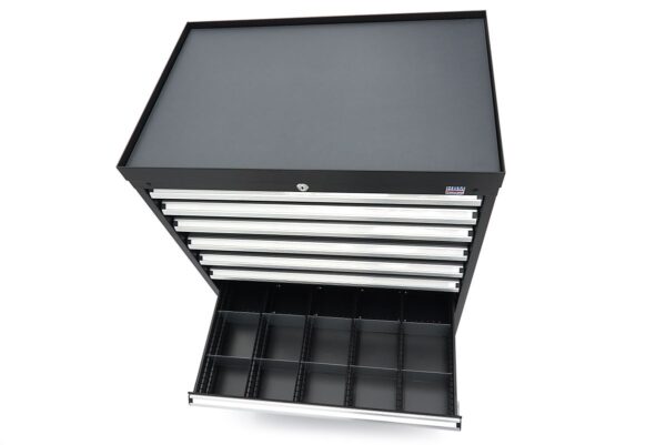HBM 8 Laden Profi Gereedschapskast 88 x 58 x 100 cm zwart - Afbeelding 12