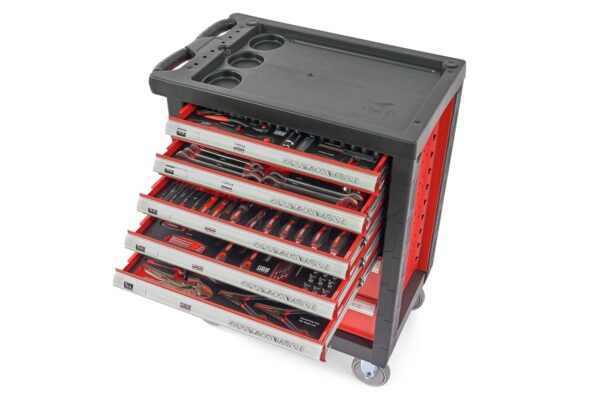 HBM Premium Gevulde gereedschapswagen - 196 Delig - Afbeelding 3