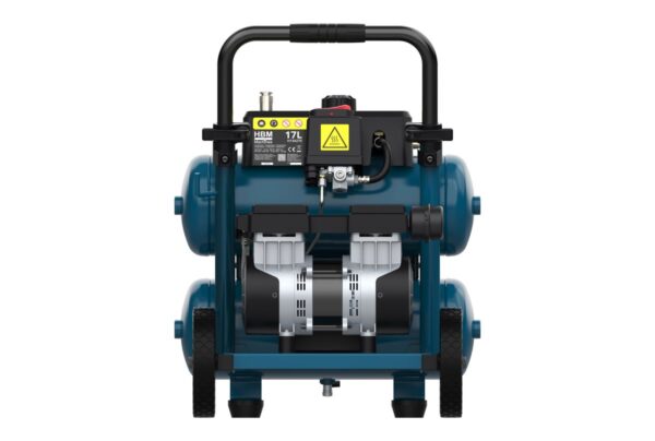 HBM Twin Stack low noise compressor 17 liter - Afbeelding 4