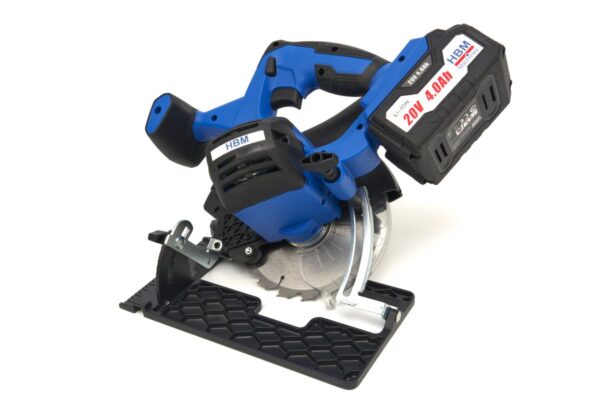 HBM Professionele 20 Volt 4,0AH Accu Cirkelzaag 150 mm. Met 2 Li-Ion Accu's - Afbeelding 2