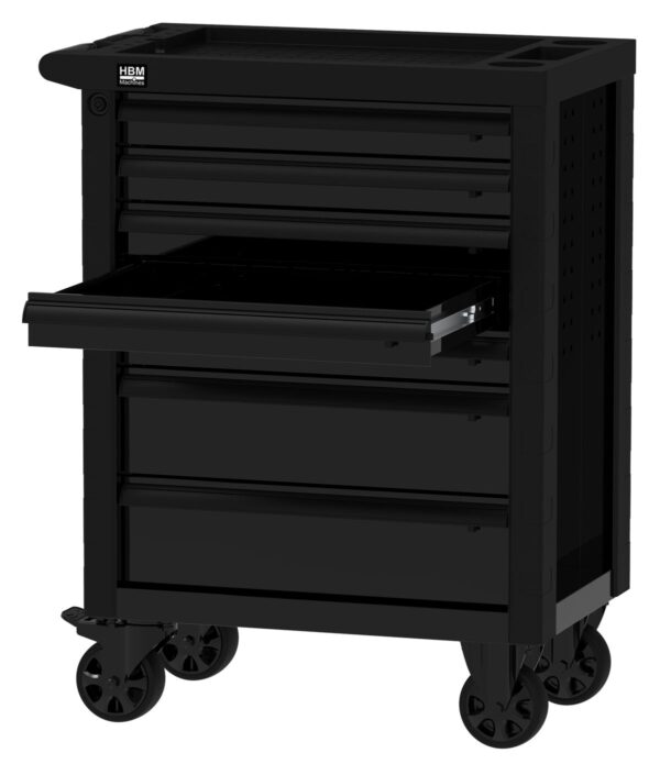 HBM gereedschapswagen 7 laden, 76,5 cm, zwart - Afbeelding 3