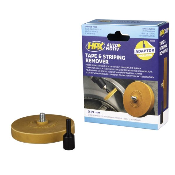 HPX Tape & striping remover: kunststofschijf + as