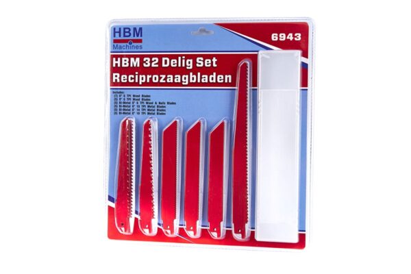 HBM 32 Delig Set Reciprozaagbladen - Afbeelding 2