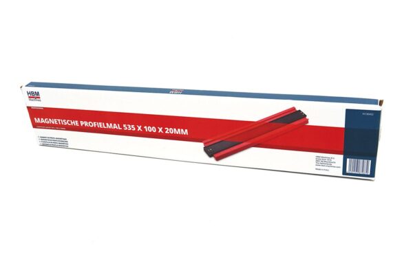 HBM 535 x 100 x 20 mm Professionele Magnetische Profielmal - Afbeelding 7
