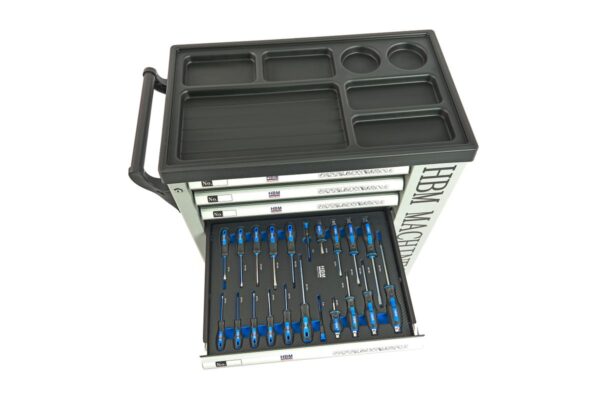 HBM premium gevulde gereedschapswagen met deur - 245-delig - Afbeelding 19