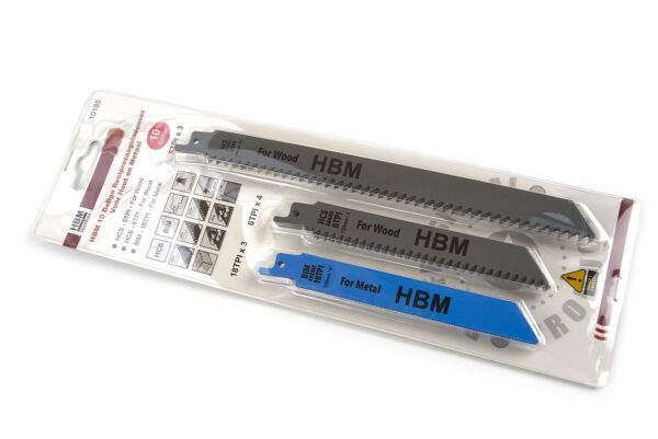 HBM 10 Delige Reciprozaagbladenset Voor Hout en Metaal - Afbeelding 5