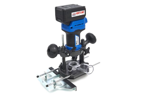 HBM Professionele 20 Volt 5,0 AH Li-ion Bovenfreesmachine en 2 Li-ion Accu's - Afbeelding 8