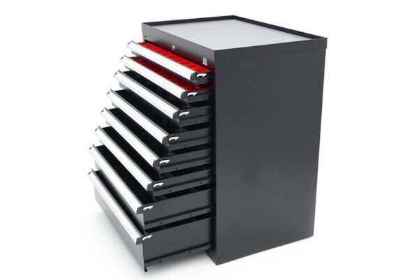 HBM 8 Laden Profi Gereedschapskast 88 x 58 x 100 cm zwart - Afbeelding 4