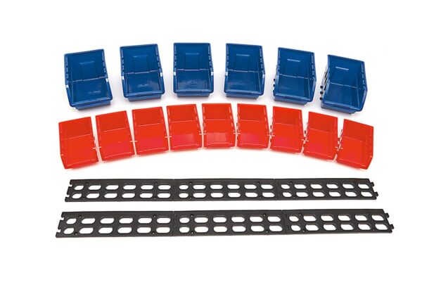 HBM stapelbakkenset met ophangrails 15-delig