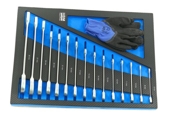 HBM 262 Delige Premium Gereedschapsvulling voor Gereedschapswagen - BLAUW - Afbeelding 7