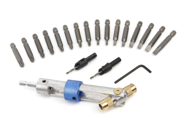 HBM 20 Delige Swap Drill Bit Set, Omkeerbare Bithouder Met Verzinkfrees - Afbeelding 2