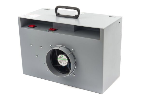 HBM Airbrush Spuitcabine met verlichting, Afzuiging, Draaiplateau - Afbeelding 14