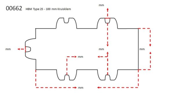 HBM Type 25 - 100 mm Kruisklem - Afbeelding 4