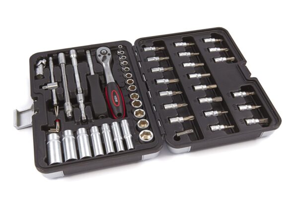 HBM 53 Delige 1/4 inch Doppenset inclusief Lange Doppen - Afbeelding 2