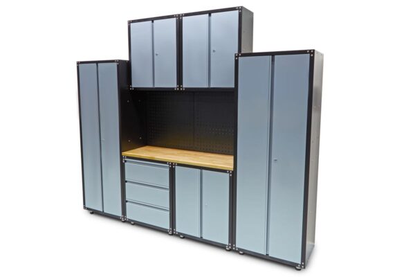 HBM premium werkplaatssysteem, 9-delig, grijs - Bild 14