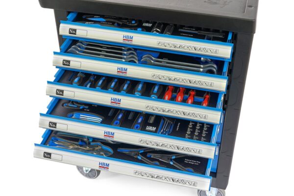 HBM Premium Gevulde gereedschapswagen - 196-delig - Afbeelding 5