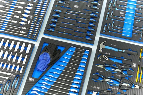 HBM 262 Delige Premium Gereedschapsvulling voor Gereedschapswagen - BLAUW - Afbeelding 2