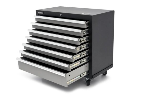 HBM 7 Laden Breed Professionele Gereedschapswagen voor Werkplaatsinrichting - Afbeelding 9