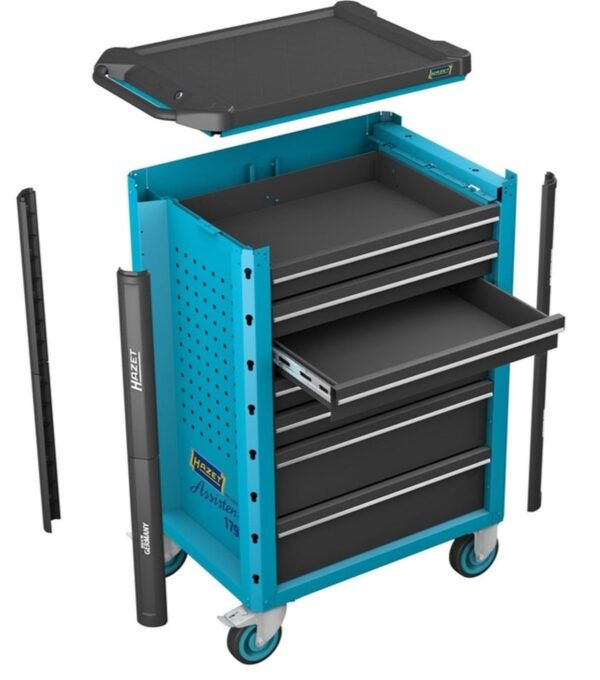 Hazet gevulde gereedschapswagen, 137-delig, zwart blauw - Afbeelding 3
