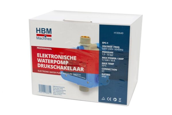 HBM Elektronische Drukschakelaar Voor Waterpomp Van 1,5 tot 10 Bar Inclusief Kabels Model 1 - Bild 6