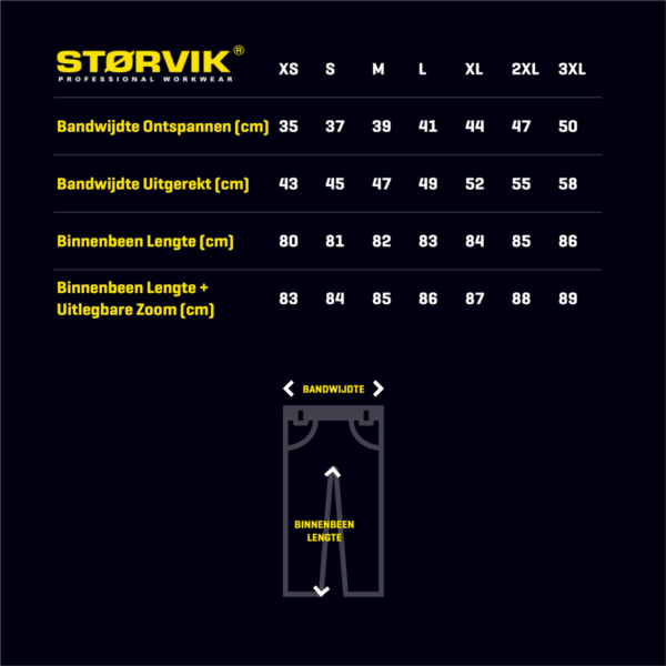 Storvik Tim Stretch Werkbroeken Zwart - Afbeelding 6