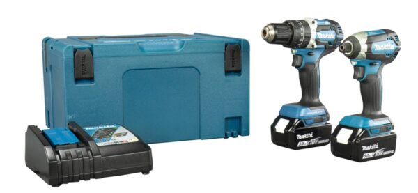 Makita 18 V Combiset voor allround (klop)boor- en (slag)schroefklussen DLX2180TJ