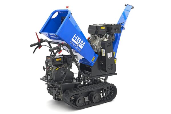 HBM Professionele 4 Takt 15 PK - 420 cc Benzine Hakselaar - Houtversnipperaar op Rupsbanden - Afbeelding 6