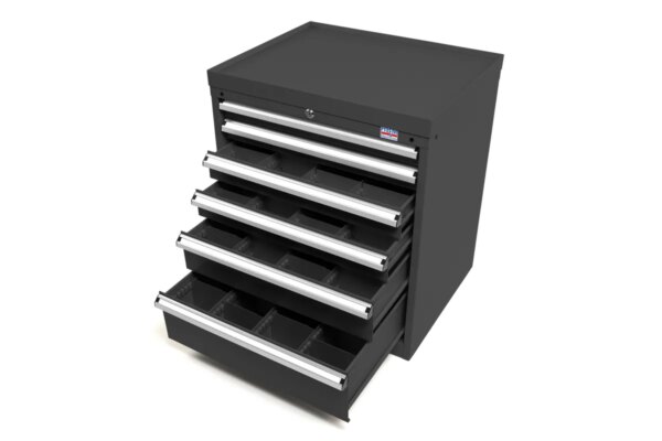 HBM 6 laden Profi Gereedschapskast 72 x 58 x 80 cm Zwart - Afbeelding 4