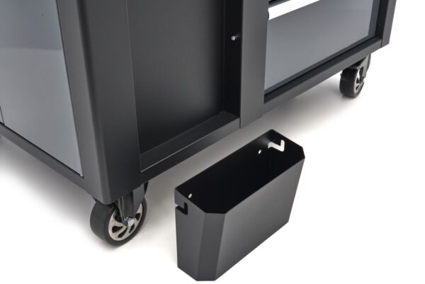 HBM verrijdbare gereedschapswagen, werkbank 114 cm met houten werkblad, zwart/grijs - Afbeelding 9