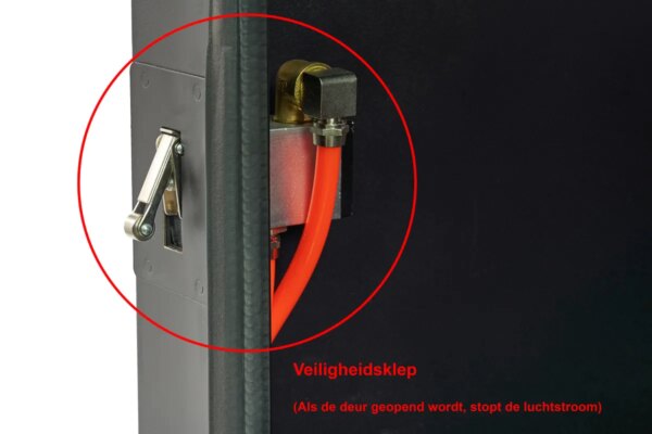 HBM SBC 1200 Straalcabine Met Afzuiging - ZWART - Afbeelding 10